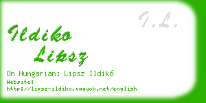 ildiko lipsz business card
